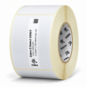 Zebra Z-Select 2000T | 102x203 mm | 4 rouleaux (726 étiquettes par rouleau)