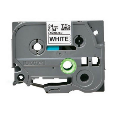 Brother compatible TZc-251 tape zwart op wit 24 mm x 8 m