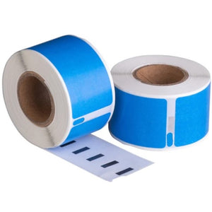 Dymo 99012 Blauw compatible labels, 89 mm x 36 mm, 260 etiketten, permanent