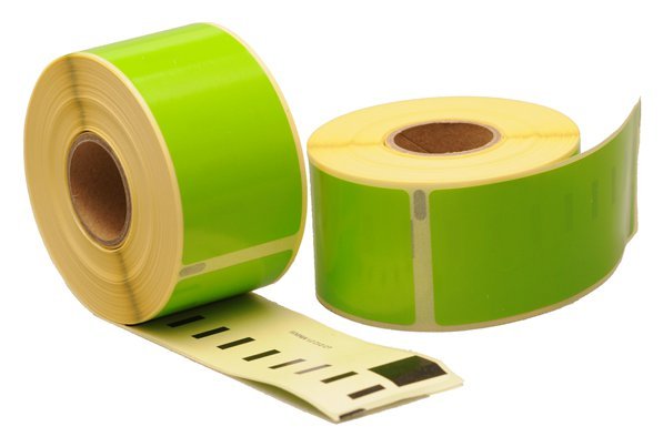 Dymo 99012 - Dymo 36 x 89 mm - Groene labels 260/rol - 24 rollen per doos