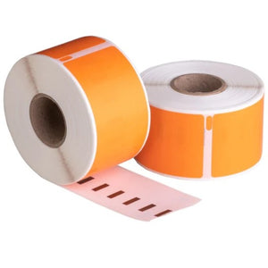Dymo 99012 Oranje compatible labels, 89 mm x 36 mm, 260 etiketten, permanent