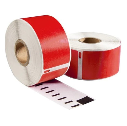 Dymo 99014 Rood compatible labels, 101 mm x 54 mm, 220 etiketten, permanent