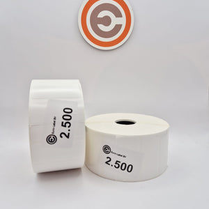 Euro-Label 50 x 22mm - PE Top White Euro-Labels 2.500 per rol