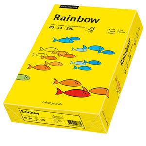 Euro-Label BV Rainbow A4 80 gram diepgeel, pak 500 vel