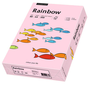 Euro-Label BV Rainbow A4 80 gram lichtroze, pak 500 vel