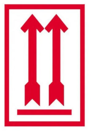 Euro-Label This Side Up Sticker Rood/Wit