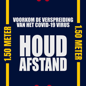 Euro-Label Vloermat met Covid-19 informatieteksten