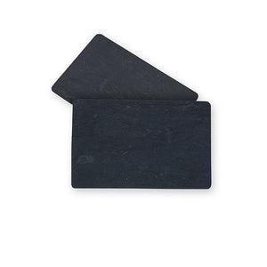 Ultracard PVC Card Zwart Mat met Leisteen Effect