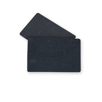 Ultracard PVC Card Zwart Mat met Leisteen Effect
