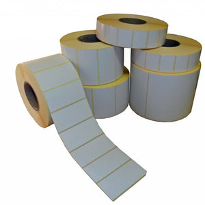 12 rollen van 2400 labels - Vellum - 50x30mm