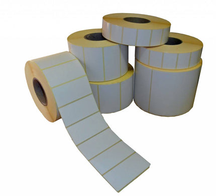 12 rollen van 2400 labels - Vellum - 50x30mm