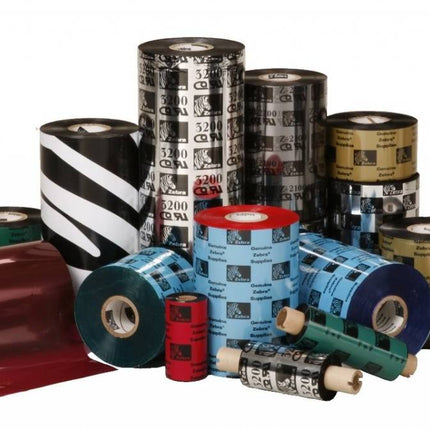 12 x Zebra Ribbon - Thermal Transfer - 64 mm x 74 meter (02300GS06407)