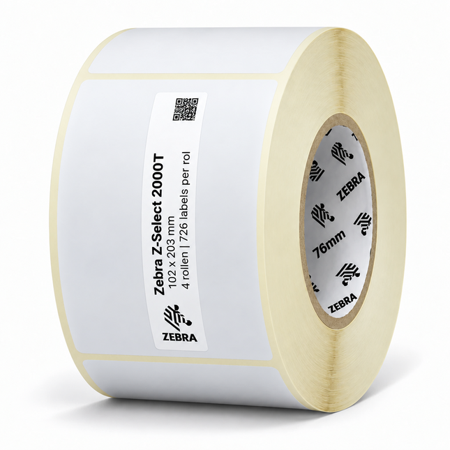 Zebra Z-Select 2000T | 102x203 mm | 4 rolls (726 labels per roll)
