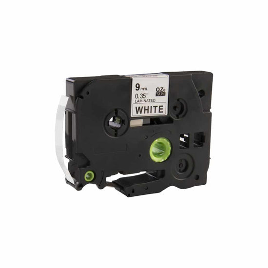 Brother Compatible TZe-221 tape zwart op wit 9 mm x 8 m