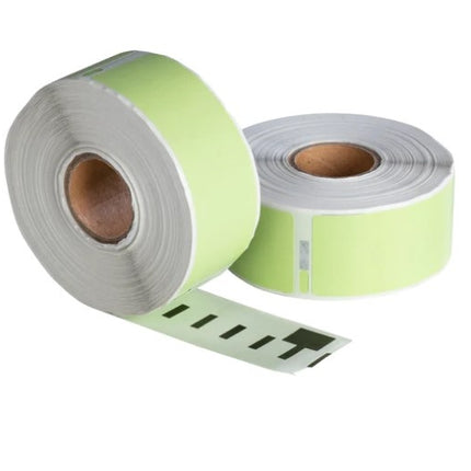 Dymo 99010 groen compatible labels, 89 mm x 28 mm, 260 etiketten, permanent