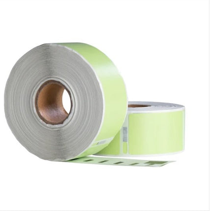 Dymo 99010 groen compatible labels, 89 mm x 28 mm, 260 etiketten, permanent