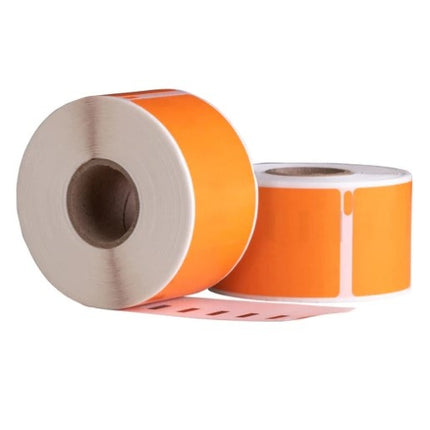 Dymo 99012 Oranje compatible labels, 89 mm x 36 mm, 260 etiketten, permanent