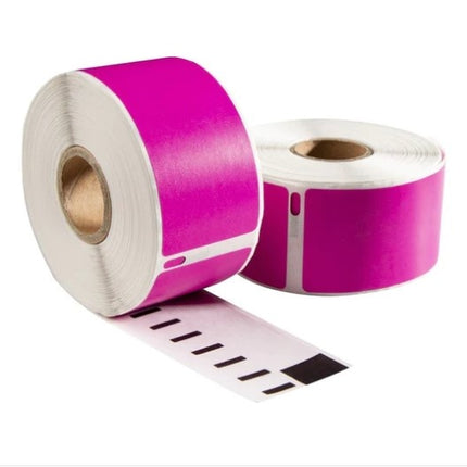 Dymo 99012 roze compatible labels, 89 x 36 mm, 260 etiketten, permanent