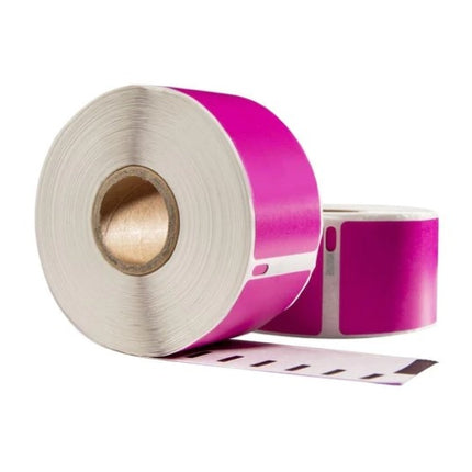 Dymo 99012 roze compatible labels, 89 x 36 mm, 260 etiketten, permanent