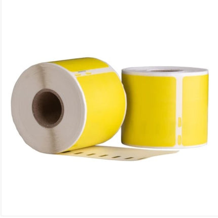Dymo 99014 Geel compatible labels, 101 mm x 54 mm, 220 etiketten, permanent
