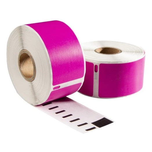 Dymo 99014 Roze compatible labels, 101 mm x 54 mm, 220 etiketten, permanent