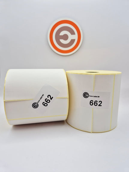 Euro-Label 100 x 100mm - Thermische Euro-Labels 662 per rol