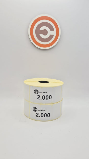 Euro-Label 35 x 25mm - Thermische Euro-Labels 2.000 per rol
