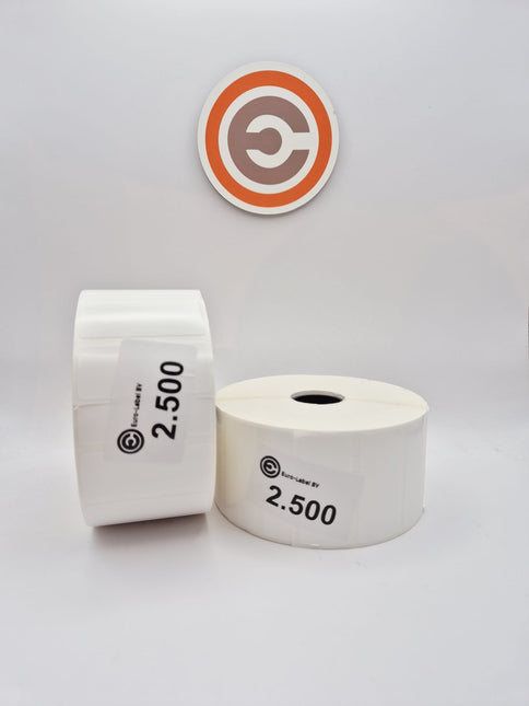 Euro-Label 50 x 22mm - PE Top White Euro-Labels 2.500 per rol