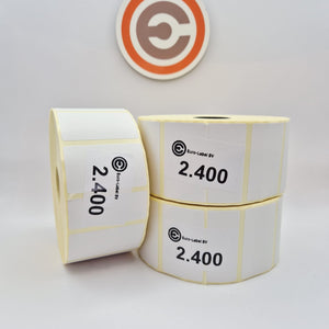 Euro-Label 50 x 30mm - Vellum Euro-Labels 2.400 per rol