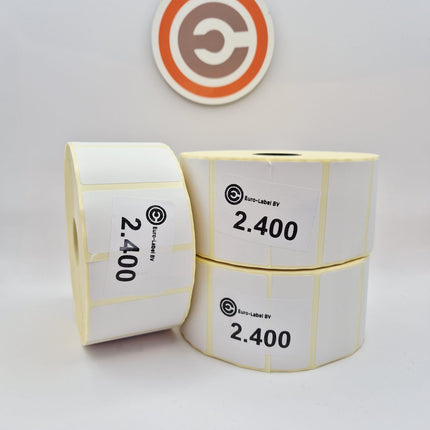 Euro-Label 50 x 30mm - Vellum Euro-Labels 2.400 per rol