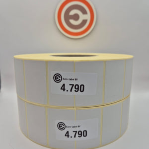 Euro-Label 50 x 32mm - Thermische Euro-Labels 4.760 per rol