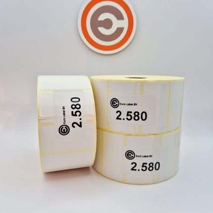 Euro-Label 51 x 25mm Thermische Euro-Labels 2.580 per rol