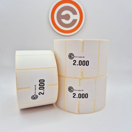 Euro-Label 60 x 25mm - Thermische Euro-Labels 2.000 per rol