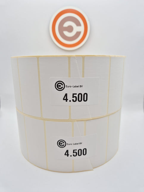 Euro-Label 70 x 32mm Thermische Euro-Labels 4500 per rol