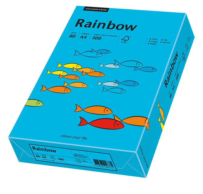 Euro-Label BV Rainbow A4 80 gram blauw, pak 500 vel