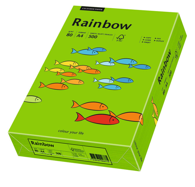 Euro-Label BV Rainbow A4 80 gram diepgroen, pak 500 vel