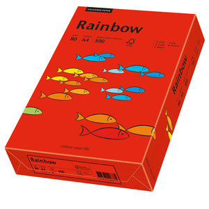 Euro-Label BV Rainbow A4 80 gram dieprood, pak 500 vel