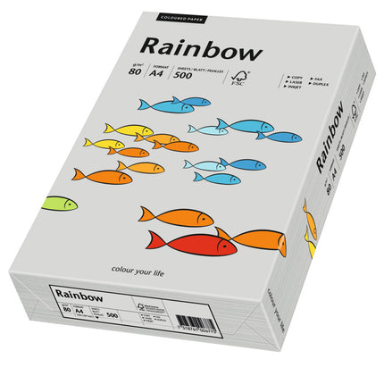 Euro-Label BV Rainbow A4 80 gram grijs, pak 500 vel
