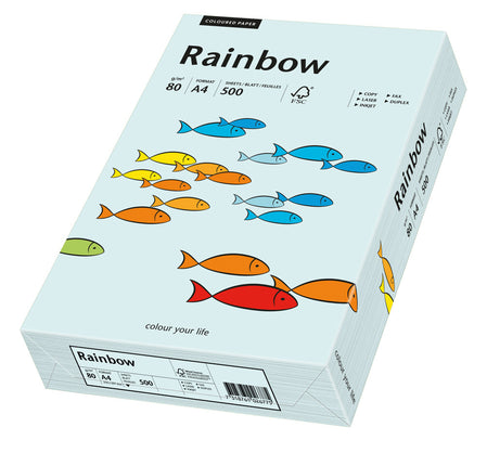 Euro-Label BV Rainbow A4 80 gram lichtblauw, pak 500 vel