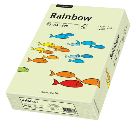 Euro-Label BV Rainbow A4 80 gram lichtgroen, pak 500 vel