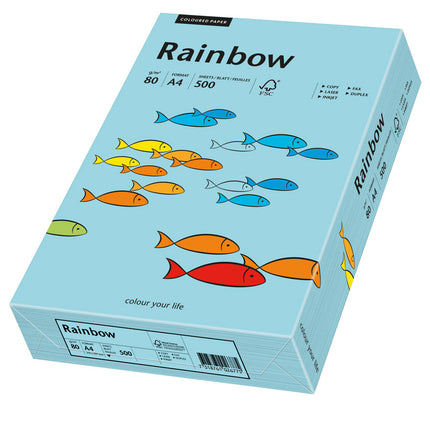 Euro-Label BV Rainbow A4 80 gram middelblauw, pak 500 vel