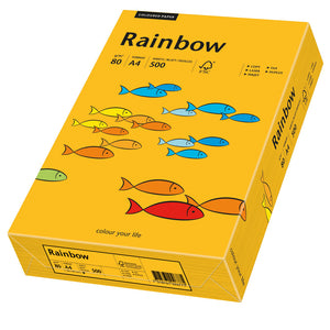 Euro-Label BV Rainbow A4 80 gram middeloranje, pak 500 vel