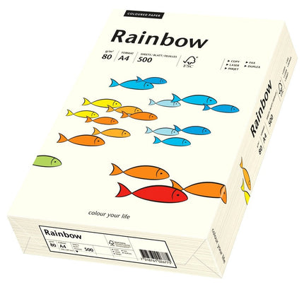 Euro-Label BV Rainbow A4 80 gram naturel wit, pak 500 vel