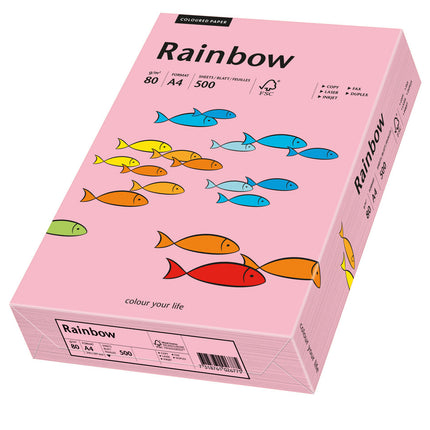 Euro-Label BV Rainbow A4 80 gram roze, pak 500 vel