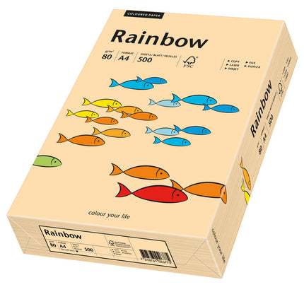 Euro-Label BV Rainbow A4 80 gram zalm, pak 500 vel