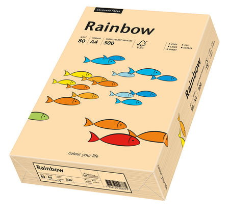 Euro-Label BV Rainbow A4 80 gram zalm, pak 500 vel