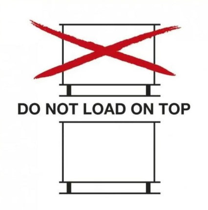 Euro-Label 'Do not load on top' Sticker