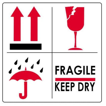 Euro-Label Fragile/This Side Up/Keep Dry Sticker