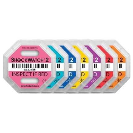 Euro-Label Schokindicatoren voor verzendingen (10 stuks)