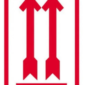Euro-Label This Side Up Sticker Rood/Wit